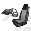 Front Seat Cover Set (Black/Gray)