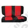 Rear Seat Cover Set (Black/Red)