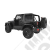 Bâche complète Cargo Top U2, couleur: noir (Black Diamond) pour Jeep Wrangler JK (2 portes)