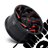 Jante aluminium Fuel Offroad noir et rouge D755 Reaction 5x127 / 9x17 / ET: -12 - 1450.176 / D75517902645 / D-75517902645 / 75517902645