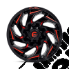 Jante aluminium Fuel Offroad noir et rouge D755 Reaction 5x127 / 9x17 / ET: -12 - 1450.176 / D75517902645 / D-75517902645 / 75517902645