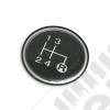Pastille de pommeau de levier de vitesses à clipper boite T4 Jeep CJ (4 rapports)