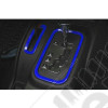 Kit d'enjoliveurs de tableau de bord et portes (18 pièces) (couleur: bleu) pour Jeep Wrangler JK