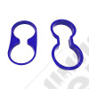 Kit d'enjoliveurs de tableau de bord et portes (18 pièces) (couleur: bleu) pour Jeep Wrangler JK