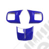 Kit d'enjoliveurs de tableau de bord et portes (18 pièces) (couleur: bleu) pour Jeep Wrangler JK