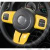 Kit d'enjoliveurs de tableau de bord et portes (18 pièces) (couleur: jaune) pour Jeep Wrangler JK