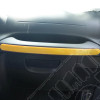 Kit d'enjoliveurs de tableau de bord et portes (18 pièces) (couleur: jaune) pour Jeep Wrangler JK