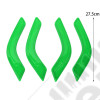 Kit d'enjoliveurs de tableau de bord et portes (18 pièces) (couleur: vert) pour Jeep Wrangler JK