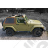 Bâche complète Fastback Top U2, couleur: noir (Black Diamond) pour Jeep Wrangler JK (2 portes)