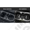 Kit tapis caoutchouc pour rangement tableau de bord avec logo Jeep couleur blanc pour Jeep Wrangler JL
