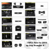 Kit tapis caoutchouc pour rangement tableau de bord avec logo Jeep couleur blanc pour Jeep Wrangler JL