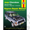 Manuel de réparation en ANGLAIS (RTA) pour Jeep Cherokee XJ, comanche MJ et Wagoneer SJ