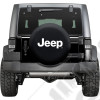 Housse de roue de secours Jeep pour diamètre 30" à 33" couleur noir écrit Jeep en blanc - 000793