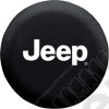Housse de roue de secours Jeep pour diamètre 30" à 33" couleur noir écrit Jeep en blanc - 000793
