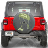 Housse de roue de secours Mopar "Willys et un soldat parachutiste" avec trou pour caméra de recul - Jeep Wrangler JL - 82215432AB