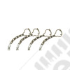 Chainette et anneau de vis oreille (jeu de 4) - Jeep Willys MB, GPW, M201 - WOA2501 / A2501