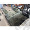 Occasion : Tapis militaire en plastique, 2 passages de roues arrière et sous portes avant, coffre et avant préformés (complet) pour Jeep CJ7 et Wrangler YJ