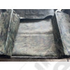 Occasion : Tapis militaire en plastique, 2 passages de roues arrière et sous portes avant, coffre et avant préformés (complet) pour Jeep CJ7 et Wrangler YJ