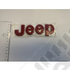 Logo JEEP - Emblème rouge pour carrosserie
