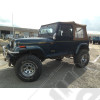 A VENDRE D'OCCASION: Jeep Wrangler YJ 4.0L année: 14/07/1992 4.0L essence 23 chevaux prix carte grise 391€ dans le gard 4 places accessoires et entretien: kit rehausse 4'' skyjacker body lift 2'' 5 jantes acier chromé 10x15 5 pneus BF Goodrich MU
