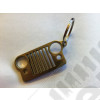 Porte clef avec forme de calandre CJ en acier Jeep 