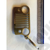 Porte clef avec forme de calandre CJ en acier Jeep 