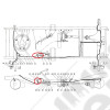 JA000557(1) Raccord 2 voies sortie maître cylindre de frein Jeep Willys MB, GPW, M38, M38-A1, M201, CJ2A, CJ3A, CJ3B, CJ5, CJ6