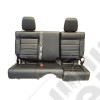 Banquette arrière complète en similli cuir noir 2/3 - 1/3 , fixe Jeep Wrangler JK Unlimited (4 portes)