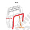 Joint de contour de vitre arrière droit Jeep Cherokee XJ (4 portes)