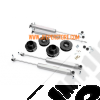 Kit réhausse de 4 cales en polyuréthane avec 4 amortisseurs +2" (+5cm) - Jeep Grand Cherokee WJ / WG - 695N