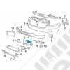 Cache accès crochet de remorquage pare chocs avant gauche - Jeep Grand Cherokee WL / WK2 - K68157231AB / 68157231AB / 68157231AA / 68157231