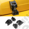 Kit attaches capot moteur réglable en acier et aluminium de la marque FLJ Offroad pour Jeep Wrangler TJ