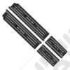 Kit de 4 protections de seuils de portes avant et arrière noirs "1941" pour Jeep Wrangler JL Unlimited (4 portes)