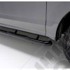 Kit marches pieds tubulaire avec anti-dérapants en acier noir pour Jeep Cherokee Liberty KK