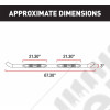 Kit marches pieds tubulaire avec anti-dérapants en acier/inox pour Jeep Cherokee Liberty KK
