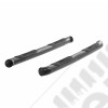 Kit marches pieds tubulaire avec anti-dérapants en acier noir pour Jeep Cherokee Liberty KK