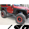 Kit marches pieds acier tubulaire pour Jeep Wrangler JK (2 portes)