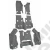Moquette d'intérieur avec poils courts et dessous épais couleur noir - Jeep Wrangler JK Unlimited (4 portes) - 23539162