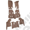 Moquette d'intérieur noire pour Jeep Wrangler JK Unlimited (4 portes) phase 2