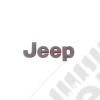 Logo Jeep - Emblème gris et rouge pour carrosserie (Marque Mopar) pour Jeep Wrangler JL et Gladiator JT - LOGO-JEEP-2 / 68309633AA / 68309633