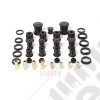Suspension Bushing Kit, Polyurethane, Black; 84-01 Jeep Cherokee XJ