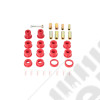 Suspension Control Arm Bushing Kit, Front, Polyurethane; 07-18 JK/JKU