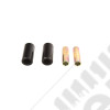 Suspension Leaf Spring Shackle Bushing Kit, Black 55-75 Jeep CJ5