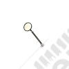 Door Mirror Kit, Arm/Bracket, Round, Black; 41-64 Fords/Willys/Jeeps