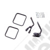 Door Mirror Kit, Black; 55-86 Jeep CJ5/CJ6/CJ7/CJ8 Scrambler