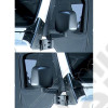 Door Mirror Kit, Black; 87-06 Jeep Wrangler YJ/TJ