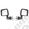 Door Mirror Kit, Turn Signals, Black; 07-18 Jeep Wrangler JK