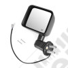 Door Mirror, Left, Heated, Power, Black; 11-13 Jeep Wrangler JK