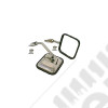 Door Mirror Kit, Stainless Steel; 55-86 Jeep CJ5/CJ6/CJ7/CJ8