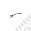 Door Mirror Arm Kit, Right, Bracket, Stainless Steel; 55-86 Jeep CJ